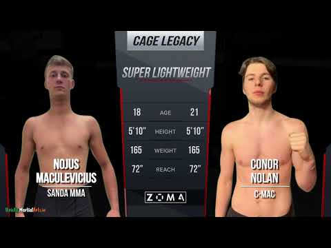 Conor Nolan vs Nojus Maculevicius - Cage Legacy 13