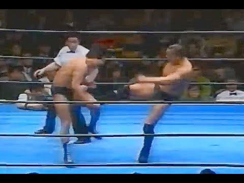 いま流行りのカーフキック。１９９２年に藤原喜明が試合に使っていた！?