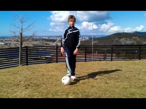 11. Marius Fardan 11 years  training soccer skills in Sandnes Norway 2013