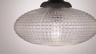 1_Watch A Video About the Possini Euro Voltri Matte Black and Glass Ceiling Light