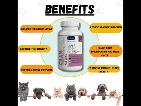 Cranberry Tablets For Pets- Uterine Care Supplement-60 Tablets