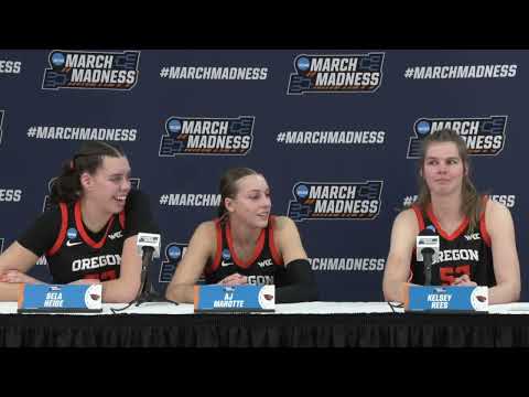 Oregon State First Round Postgame Press Conference - 2025 NCAA Tournament