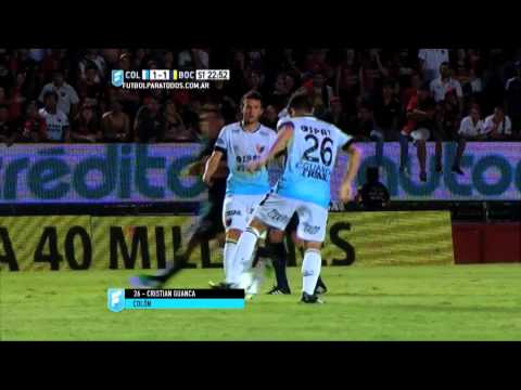 Gol de Guanca. Colón 1 - Boca 1. Fecha 4. Primera División 2015. FPT.