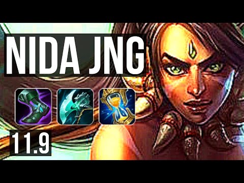 NIDALEE vs ELISE (JUNGLE) | 4.8M mastery, 9/1/13, 1400+ games, Dominating | KR Master | v11.9