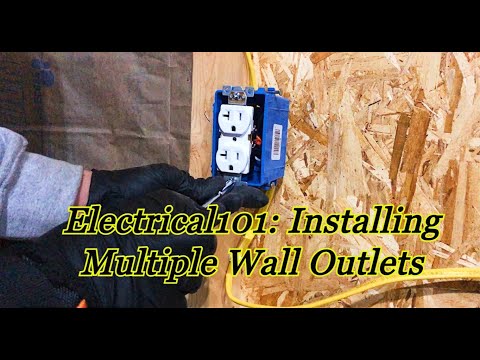How to install and connect multiple wall outlets (Electrical 101)