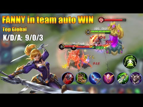 FANNY in team auto WIN | Top Global fanny gameplay