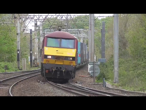 90021/90028 on 4S47 Daventry - Mossend and 4M25 Mossend - Daventry modals, 14th and 16th May 2015