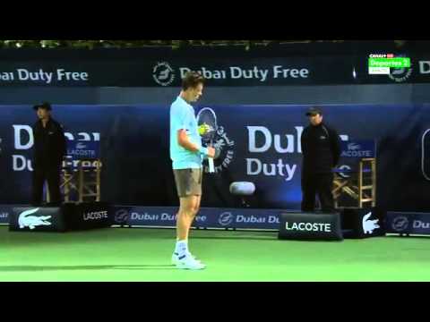 Novak Djokovic vs Tomas Berdych Highlights 2015 Dubai SF