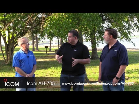 Icom AH-705 in the Park with Ray - N9JA, Tommy - N5ZNO, and George - W5JDX.
