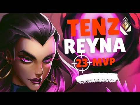 HIGH ELO REYNA GAMEPLAY FROM TENZ ON ASCENT | 23 ELIMS MVP - VALORANT