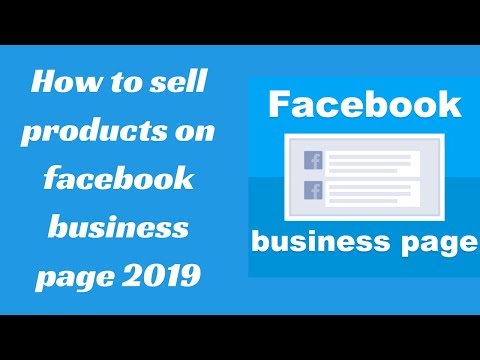 How to sell products on facebook business page 2019