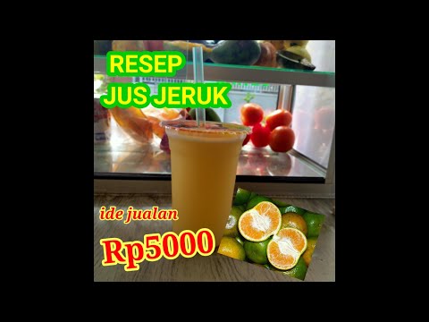 Resep jus jeruk harga Rp5000 cocok untuk ide jualan ❤️ #idejualanminuman #idejualan #jusbuahsegar