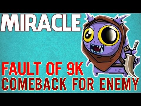 Dota 2 7.00 - Miracle Slark - Fault of 9000 MMR - Comeback for Enemy