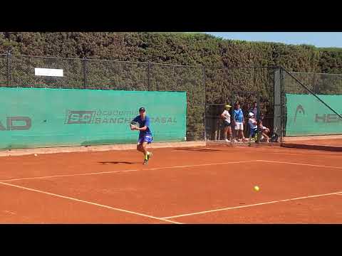 Bjorn Borg's son, Leo Borg in @TennisEurope @SanchezCasal