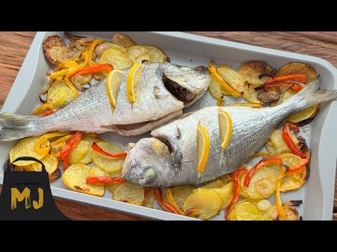 Dorada al horno con patatas