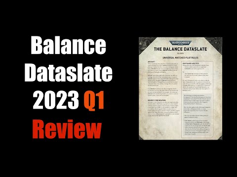 New 2023 Balance Dataslate and Munitorum Field Manual Warhammer 40K Review