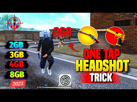 Free Fire Auto Headshot Trick 2025 Sensitivity | 2gb, 4gb, 6gb, 8gb Ram Headshot Sensitivity Setting