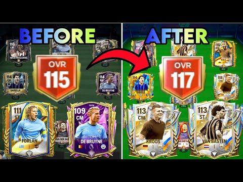 🔥 ENORME potenziamento della squadra: finalmente raggiungo 117 OVR | Ultimo potenziamento dell'ev...