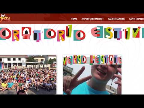 Video presentazione dell'Oratorio estivo 2018 allOpera - secondo il suo disegno