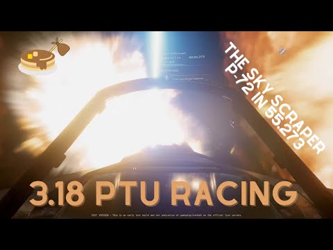 Star Citizen: 3.18 PTU Racing - Showing Amkzul How 55's At The Sky Scraper Are Easy