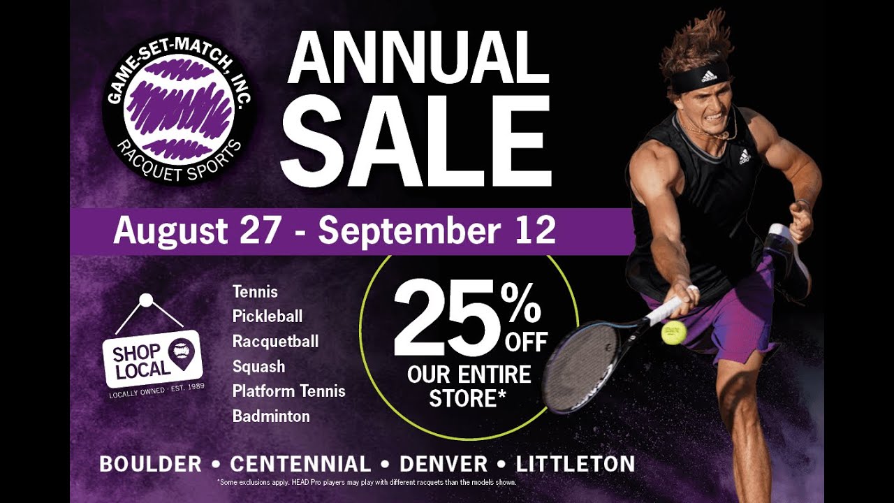 Game-Set-Match, Inc. Annual Sale 2021