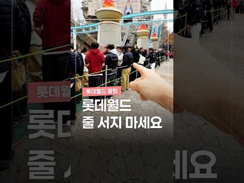 천재들만 알고 있는 롯데월드 꿀팁