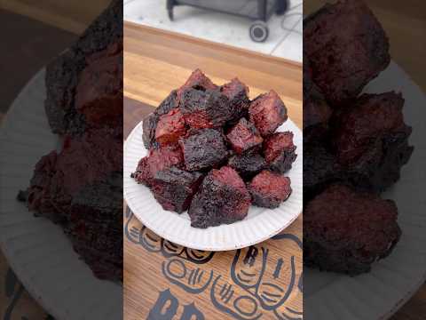 Smoked Brisket Burnt Ends, no teeth needed