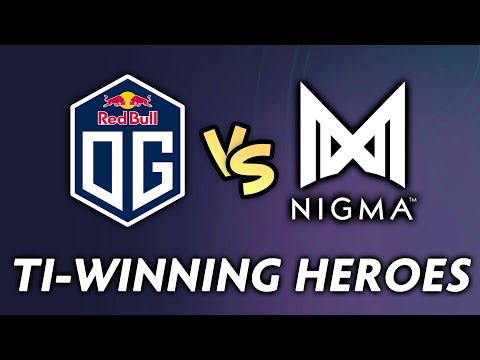 OG vs NIGMA on their TI-WINNING HEROES — Topson vs Mind_Control