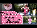 Making Slime For The First Time Making Slime In UK UK Slime Recipe