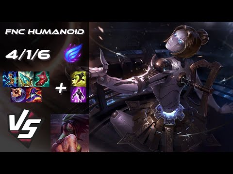 Fnatic Humanoid MID Orianna vs Akali - EU Challenger Patch 25.21