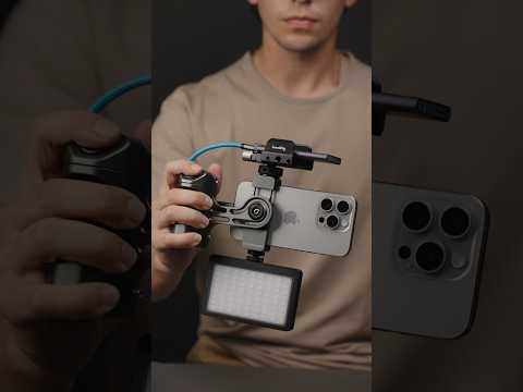 How to connect external SSD to IPHONE 15 Pro with SANDMARC Creator Grip 📽️ #shorts #shotoniphone