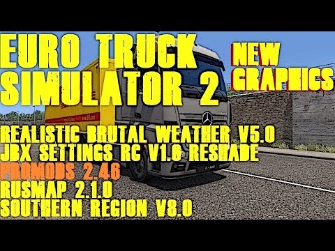 Euro Truck Simulator 2 -  JIŽNÍ SPOJKA - PROMODS 2.46 - 11 MAP COMBO - ULTRA GRAF.-MEGA MOD