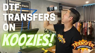DTF Heat Transfers on Koozies! Super Easy and Huge Markup Potential