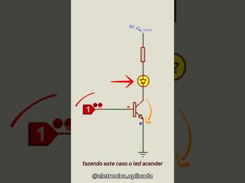 Funcionamento de um transistor como chave #eletronica #arduino #microcontrolador #multimetro #fonte
