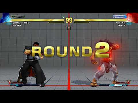 SFV~ Ryu (CaliPower-RTSD) vs. Akuma (ChrisWin) HD 19