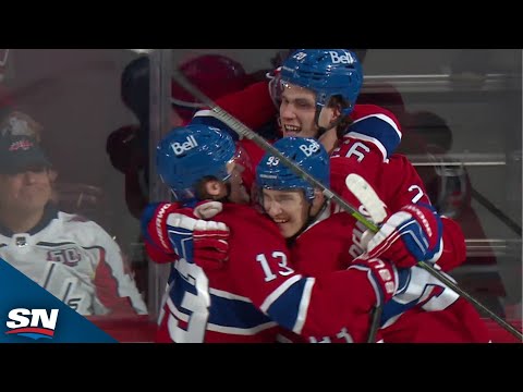 Canadiens' Ivan Demidov Shows Off Slick Hands To Set Up Crazy Juraj Slafkovsky Goal