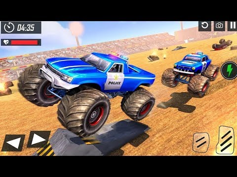 Police Monster Truck vs Derby Car Destruction - Android Gameplay FHD