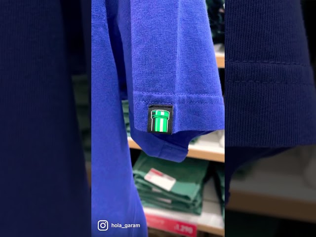 Vídeo relacionado con Nintendo Super Mario Running Retro Stripe Camiseta para Hombre, Azul Marino Jaspeado, L