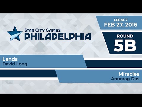 SCGPHILLY: Round 5b - David Long vs Anuraag Das | Legacy