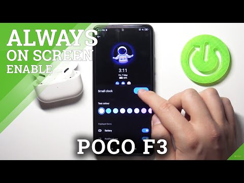 Lock Screen Customization on XIAOMI Poco F3 - How to Turn On Always On Display