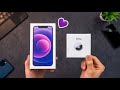 UNBOXING IPhone 12 Purple Dan Apple Airtag
