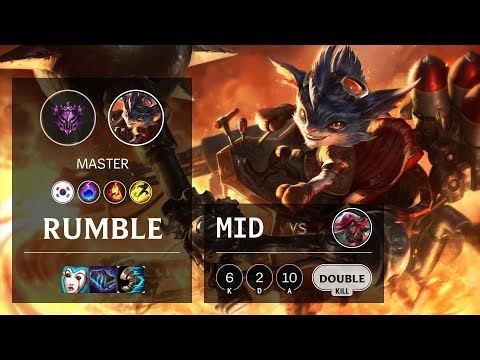 Rumble Mid vs Katarina - KR Master Patch 10.7
