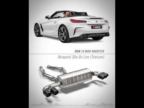 BMW Z4 M40i Roadster Akrapovic Exhaust 2019