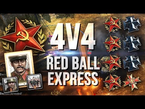 DOWN TO THE WIRE: More Propaganda [4v4] [SOV] [Red Ball Express] — Full Match of CoH2