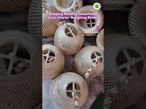 Handmade Designer Bamboo Lamp Shade