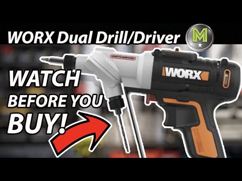 WORX Akumuliatorinis gręžtuvas WX108 20V 2x2.0Ah video
