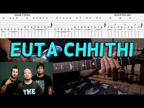 Euta Chitiko | THE AXE BAND | Guitar lesson with TABS
