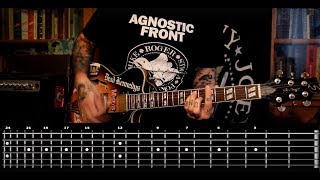Sasha Rock'n'Roll guitar lessons - Agnostic Front (For My Family) видео урок №16 tutorial