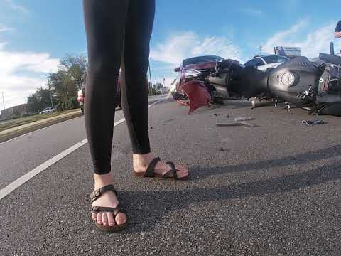 Someone hit me from behind on my bike please pay attention what you are doing when you are driving!!