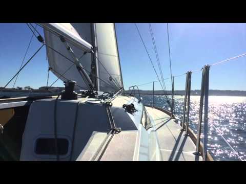 Video of the new Jeanneau 349 Sun Odyssey Sailboat under sail